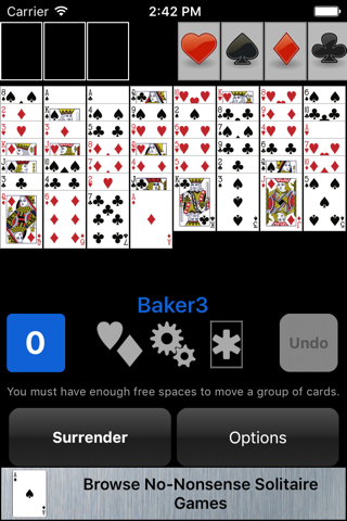 Baker's Game Solitaire screenshot 4