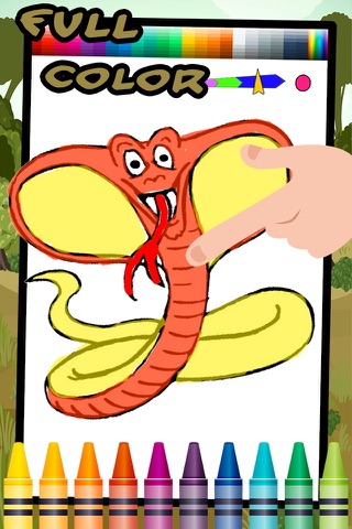 Snake Coloring and Ugly Slither Animal Game for Preschool screenshot 2