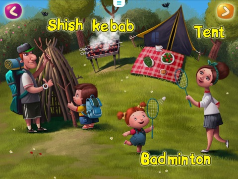 Summer Day: learning new words with kids. Interactive book for toddlers. screenshot 2