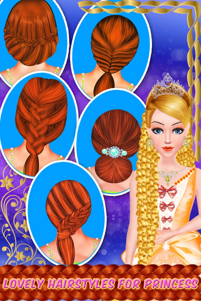 Little Princess Hair Styles Hair Salon Girls Games screenshot 4