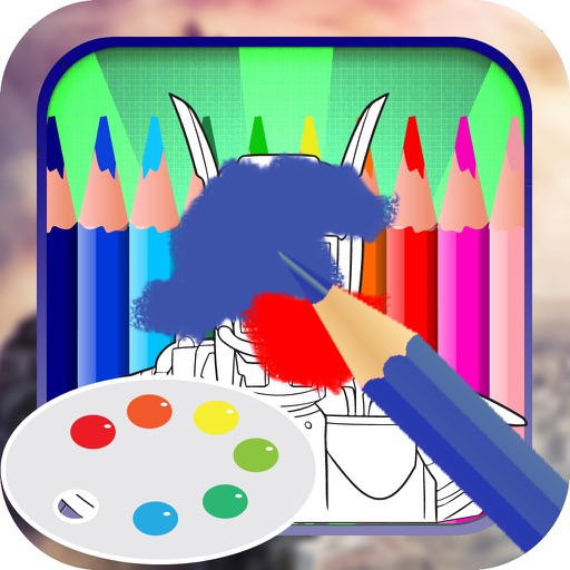 Color Book Game for Kids: Chappie Version iOS App