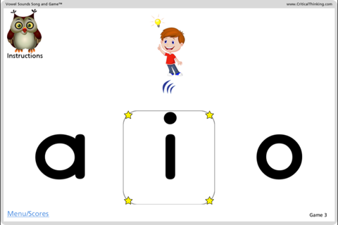 Vowel Sounds Song and Game™ screenshot 4