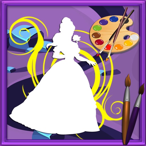 Coloring For Kids Game Princess Edition Icon
