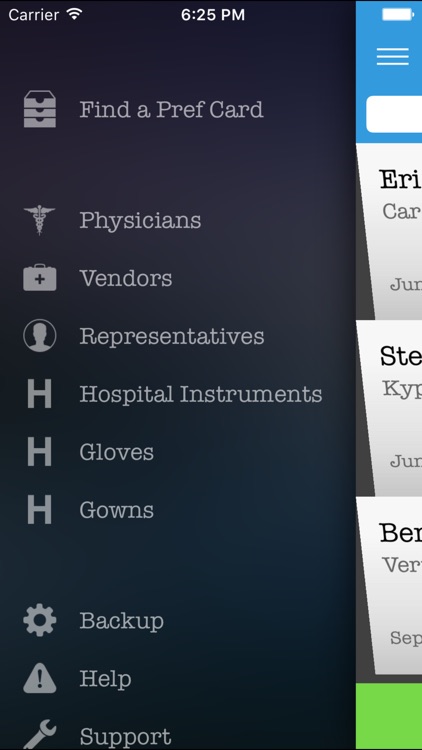 Preference Card® - Info for physicians in surgery