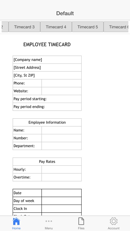 Employee Timesheet