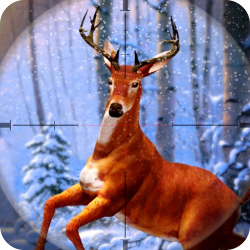 Snow White Deer Hunting Icon