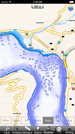 Vierwaldstattersee und Lauerzersee HD - GPS Navi Karte für b(圖4)-速報App