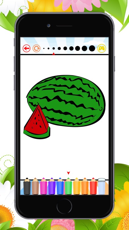 The Fruit Coloring Book for Children: Learn to Color an apple, banana, orange and more screenshot-3