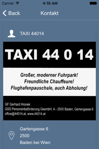 Taxi Baden 44014 screenshot 3