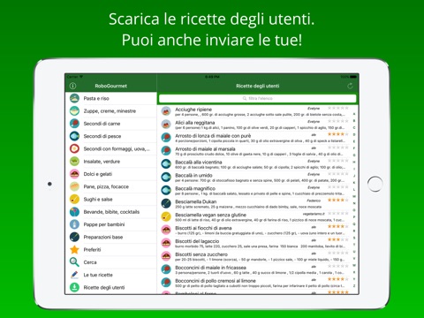 RoboGourmet: Ricette Bimby per iPad screenshot 4