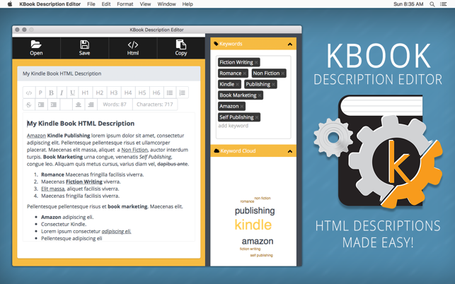 KBook Description Editor - The Kindle HTML Description Gener(圖5)-速報App