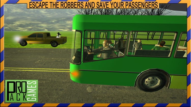 Mountain bus driving & dangerous robbers attack - Escape & drop your passengers safely screenshot-4