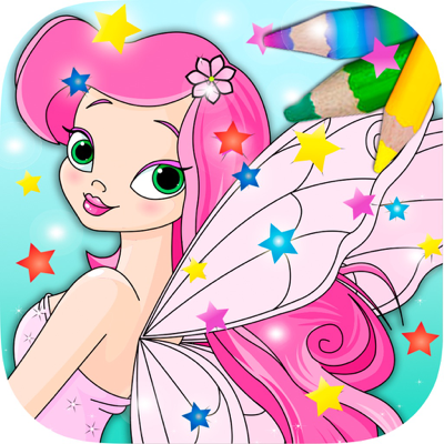 Fairy Coloring Book – Color and Paint Drawings of Fairies Educational Game for Kids