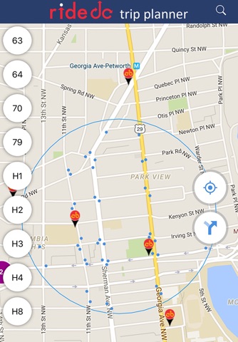 RideDC Trip Planner screenshot 4