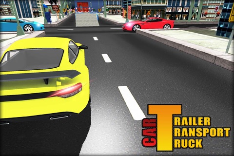 Car Trailer Transport Truck - Cars, Jeeps, Motorcycle Truck Driving and Parking Game screenshot 4