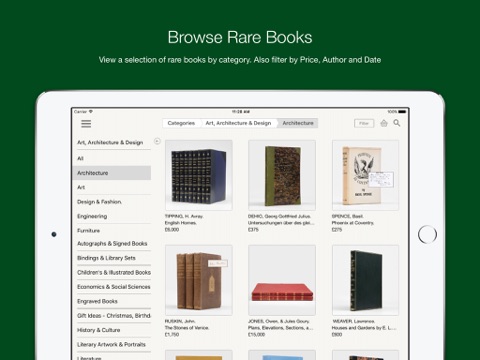 Peter Harrington Rare Books for iPad screenshot 2