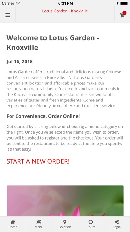 Lotus Garden Knoxville Online Ordering By Obento Limited