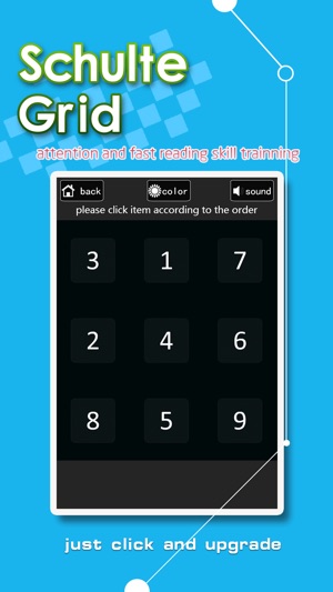 Schulte Grid -attention and fast reading skill trainning(圖2)-速報App