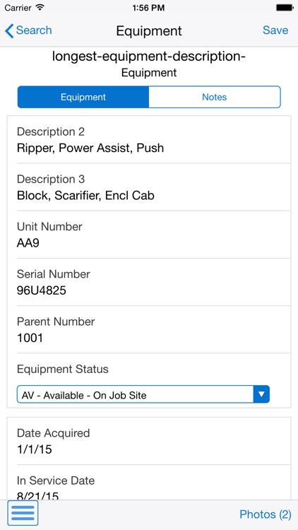 Manage Customer Equipment Smartphone for JDE E1