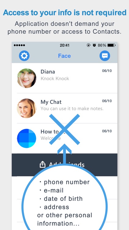 Face : Real Face-to-Face messenger! screenshot-3