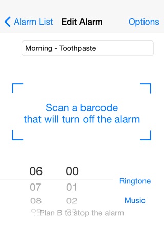 Barcode Alarm Clock Pro screenshot 4