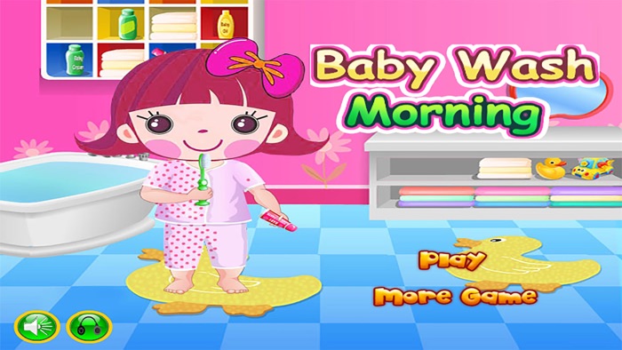 Baby Care WashBrush Morning - Learning Story Game