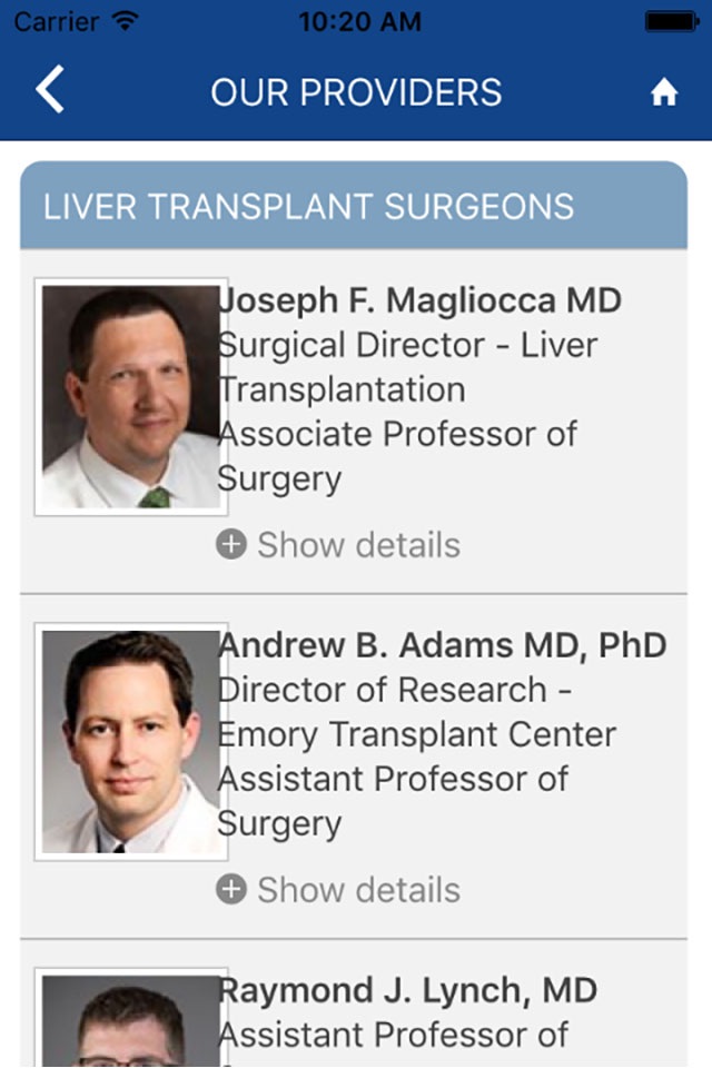 Emory Liver Transplant screenshot 2