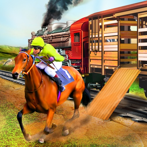 Transporter Train Horse Racing - Transport Champion Derby Horse For Racing Game In Cargo Truck Icon