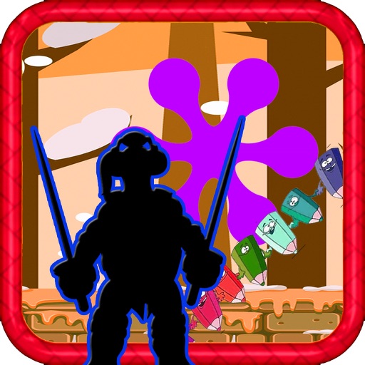 Paint Book Page Game Paint Turtle Ninja Edition iOS App