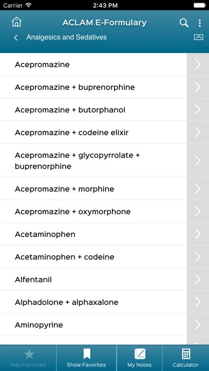 ACLAM e-Formulary screenshot-4
