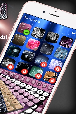 Diamond Keyboard Themes – Luxury Keyboards with New Emoji.s, Backgrounds and Fonts screenshot 2