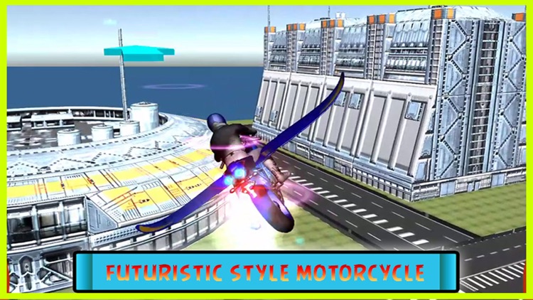 Flying Motorcycle Simulator – Futuristic bike Air flight stunts Free Game