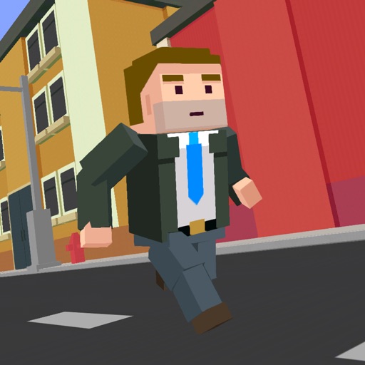 Blocky Streets - The Endless Block Runner Icon