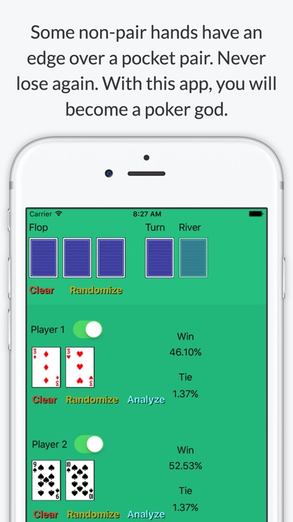Texas Holdem Poker Odds Calculator - Calculate chances to win screenshot-3