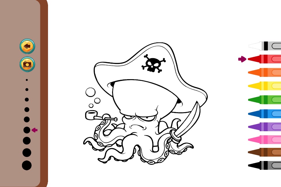 Pirate Coloring Book Pages - Painting Game for Kid screenshot 3