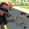 2016 Blocky Pixel Tiny Cops : Gun War Robber's City Attack World Game Of Advenure