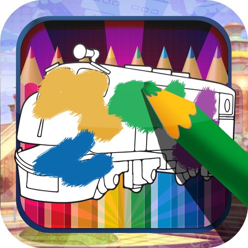 Color Book Game for Trains: Chunggington Version Icon