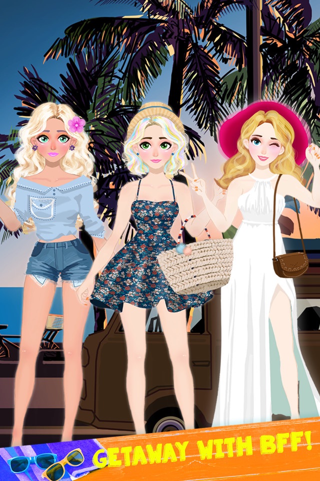 Summer Holiday - Girls SPA, Makeup and Dress Up Beauty Salon screenshot 2