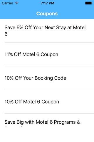 Coupons for Motel 6 App screenshot 2