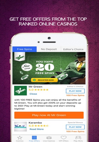 Online Casino Offers From Top Mobile Casino Brands screenshot 2