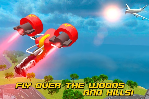 Flying Man: Skydiving Air Race 3D Full screenshot 2