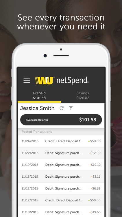 Western Union NetSpend Prepaid Mobile Banking