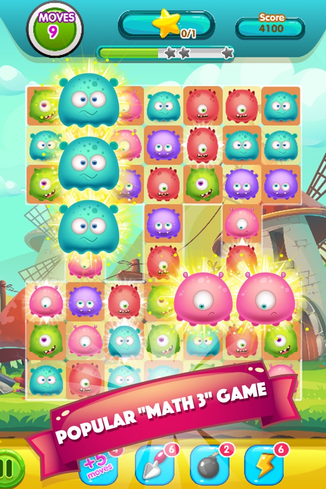Monster Busters World : Awesome Matching Puzzle screenshot 2