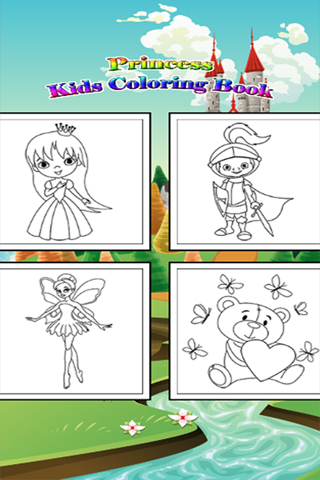 Princess Kids Coloring - Learning Game for Preschool Children screenshot 2