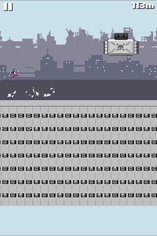 pixel runner - cool roof running game screenshot 2