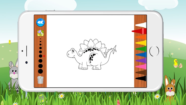 Coloring Book Little Dino Game for Kids Free screenshot-3