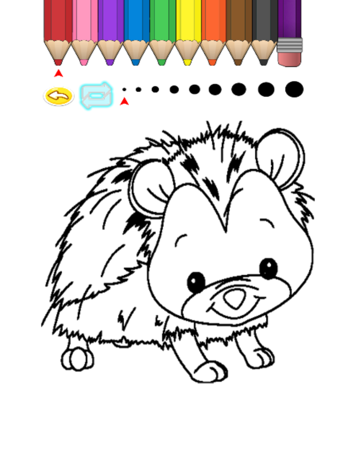 Kids Coloring Book - Cute Cartoon Yui