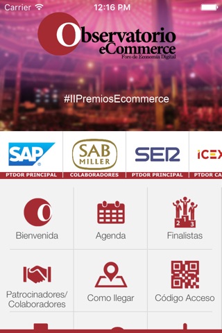 Premios Nacionales eCommerce screenshot 2