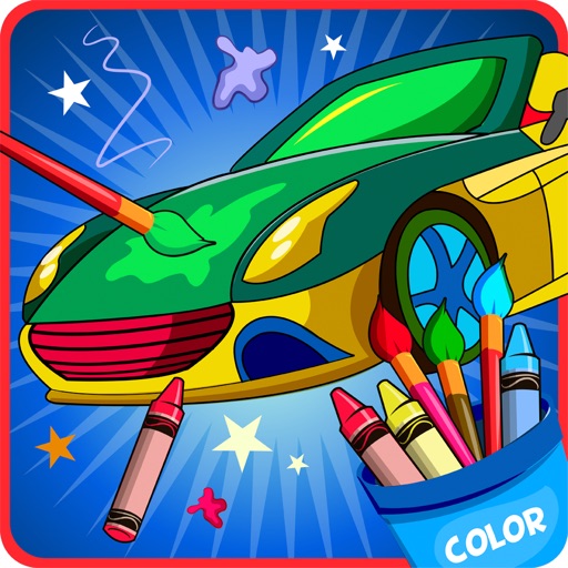 Cars coloring games icon