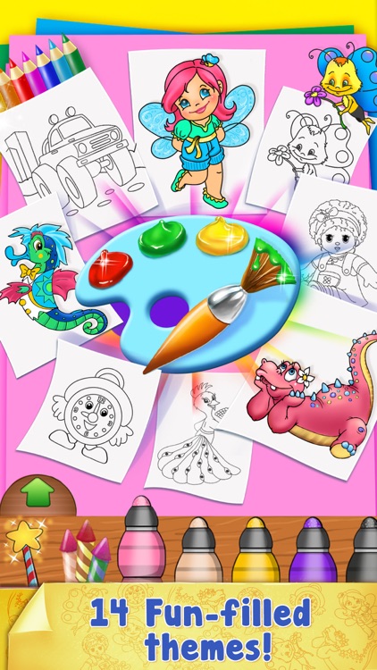 Paint Sparkles Draw - My First Coloring Book HD! screenshot-4